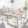 Massiver Baumstamm Esstisch GENESIS 180cm Akazie Baumkante Kufengestell Industrial Finish