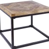 Massiver Beistelltisch INFINITY HOME 60cm Mangoholz Industrial Design