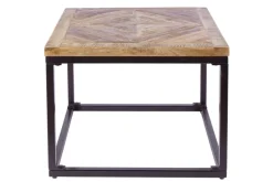 Massiver Beistelltisch INFINITY HOME 60cm Mangoholz Industrial Design