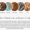 Massiver Beistelltisch ROOT 60cm Teakholz mit Jahresringen