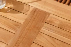 Massiver Gartentisch EMPIRE TEAK 150cm natur Teakholz
