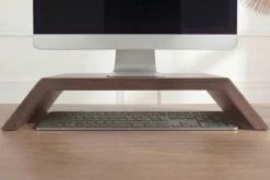 Massiver Monitorständer GATSBY 50cm braun Mangoholz Bildschirmständer Erhöhung