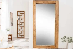 Massiver Spiegel JAVA 180cm natur recyceltes Teakholz hängend oder stehend