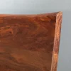 Massives Baumstamm Bett AMAZONAS 180x200cm braun Sheeshamholz stone finish