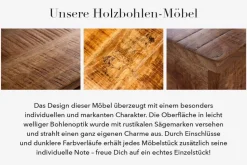 Massives Regal IRON CRAFT 176cm Mangoholz Bücherregal vier Fächer Industrial Design