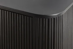 Massives Sideboard GATSBY 160cm schwarz gold Mangoholz Retro handmade