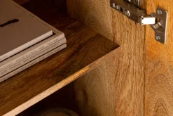 Massives Sideboard SCORPION 180cm braun Mangoholz aufwendige 3D Schnitzereien