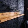 Massives Wandregal MAKASSAR 110cm natur Mangoholz handmade