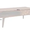 Massivholz Couchtisch MYSTIC LIVING 100cm braun Sheesham stone finish mit Stauraum