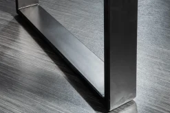 Massivholz Esstisch MAMMUT 160cm Wild-Akazie Industrial Design 2,6cm Tischplatte Baumkante