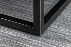 Massivholz Highboard ZEN CIRCLES 120cm dunkelbraun Mangoholz 3D-Design