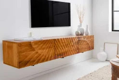 Massivholz TV-Bank SCORPION 160cm braun Mango Lowboard Hängeschrank