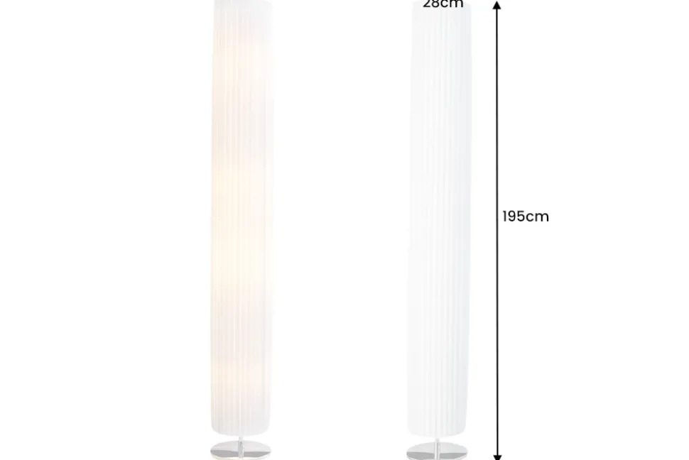 Modern Design Stehlampe SALONE 195cm weiß Stehleuchte