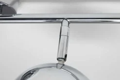 Moderne Deckenleuchte BUBBLE 105cm silber Chrom Pendelleuchte