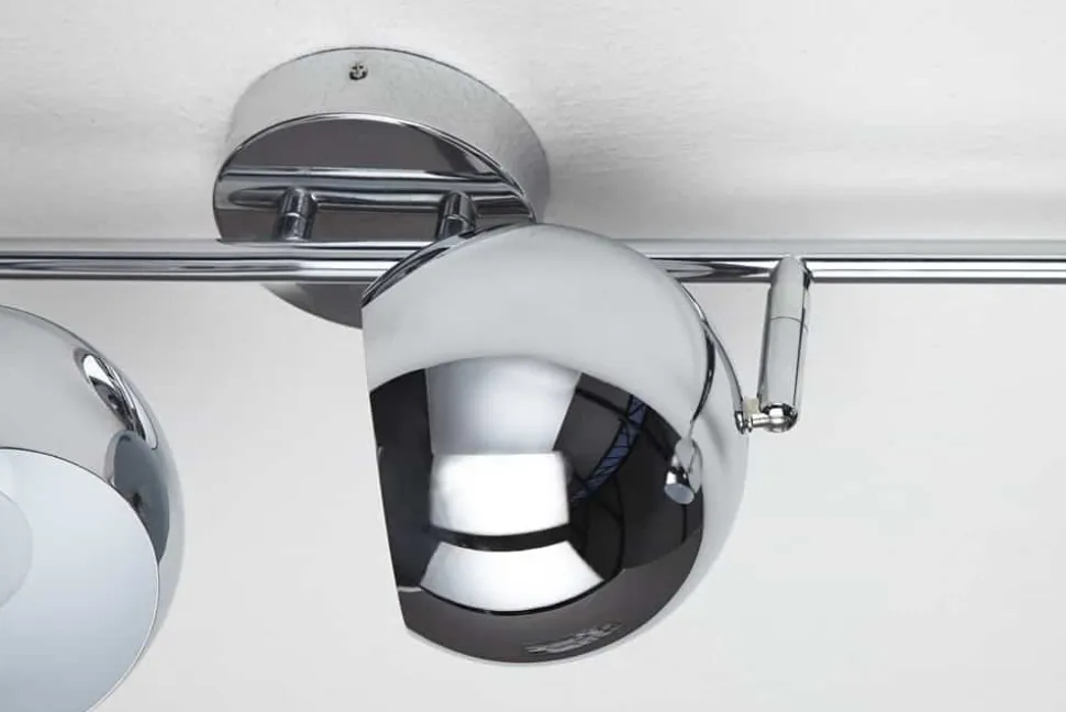 Moderne Deckenleuchte BUBBLE 105cm silber Chrom Pendelleuchte