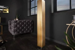 Moderne Designer Stehlampe PARIS 120cm gold Stehleuchte