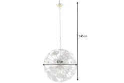 Moderne Design Hängeleuchte INFINITY HOME 65cm Glas gold Pendelleuchte