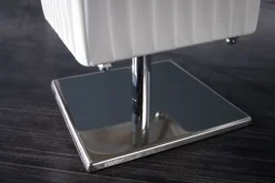 Moderne Design Stehlampe PARIS 160cm weiß Plissee Schirm Stehleuchte