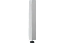 Moderne Design Stehlampe PARIS 160cm weiß Plissee Schirm Stehleuchte