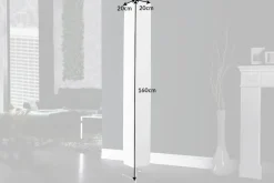 Moderne Design Stehlampe PARIS 160cm weiß Plissee Schirm Stehleuchte