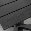 Moderner Bistrotisch DESIGNO 70cm schwarz Aluminium wetterfest Outdoor Gartentisch