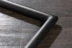 Moderner Freischwinger Stuhl COMFORT senfgelb Samt mit Komfortgriff