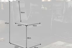 Moderner Freischwinger Stuhl COMFORT grün Samt mit Komfortgriff