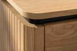 Moderner Nachttisch ATELIER 55cm Eiche Beistelltisch mit Schubladen