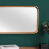 Moderner Wandspiegel AMSTERDAM 80cm natur Eiche Massivholz handmade