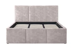 Modernes Boxbett ATELIER 180x200cm champagner beige Samt mit Lattenrost und Stauraum