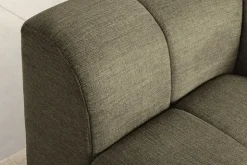 Modernes Ecksofa CITY 240cm grün Strukturstoff 3-Sitzer Couch inkl. Kissen