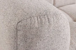 Modernes Ecksofa ZERO GRAVITY 240cm graphit beige Strukturstoff 3-Sitzer Couch