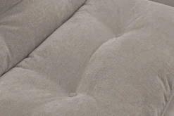 Modernes Schlafsofa COCOONING 190cm beige Chenillestoff 3-Sitzer Couch