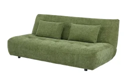 Modernes Schlafsofa ELYPSE 200cm grün Chenille 3-Sitzer Couch inkl. Kissen