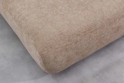 Modernes Schlafsofa ELYPSE 200cm greige Chenille 3-Sitzer Couch inkl. Kissen