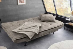Modernes Schlafsofa JAZZ 190cm antik taupe Microfaser 3-Sitzer Couch