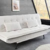 Modernes Schlafsofa JAZZ 190cm beige Cord 3-Sitzer Couch