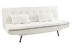Modernes Schlafsofa JAZZ 190cm beige Cord 3-Sitzer Couch