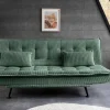 Modernes Schlafsofa JAZZ 190cm grün Cord 3-Sitzer Couch