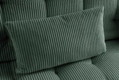Modernes Schlafsofa JAZZ 190cm grün Cord 3-Sitzer Couch