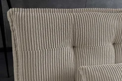 Modernes Schlafsofa JAZZ 190cm greige Cord 3-Sitzer Couch