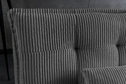 Modernes Schlafsofa JAZZ 190cm grau Cord 3-Sitzer Couch