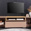 Modernes TV-Board LOFT 160cm natur grau beige greige drei Fächer Schublade