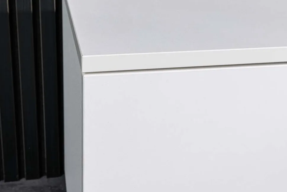 Modernes TV-Board LOFT 160cm weiß natur drei Fächer mit Schublade