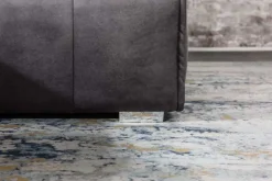 Modernes XXL Ecksofa CLAN 320cm anthrazit Samt Bigsofa inkl. Kissen