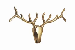 Moderne Wanddekoration VEADO 100cm gold Hirschgeweih