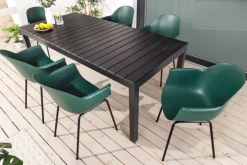 Nachhaltiger Design Stuhl UPCYCLING ME grün 75% Ocean Plastik Indoor Outdoor