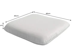Outdoor Auflage COMFORT LINE 40x40cm anthrazit Sitzkissen für Gartenstuhl