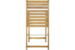 Outdoor Balkon Stuhl BALI natur honey Akazienholz klappbar wetterfest Gartenstuhl