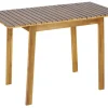 Outdoor Balkontisch BALI 110cm natur honey Akazienholz ausklappbar wetterfest